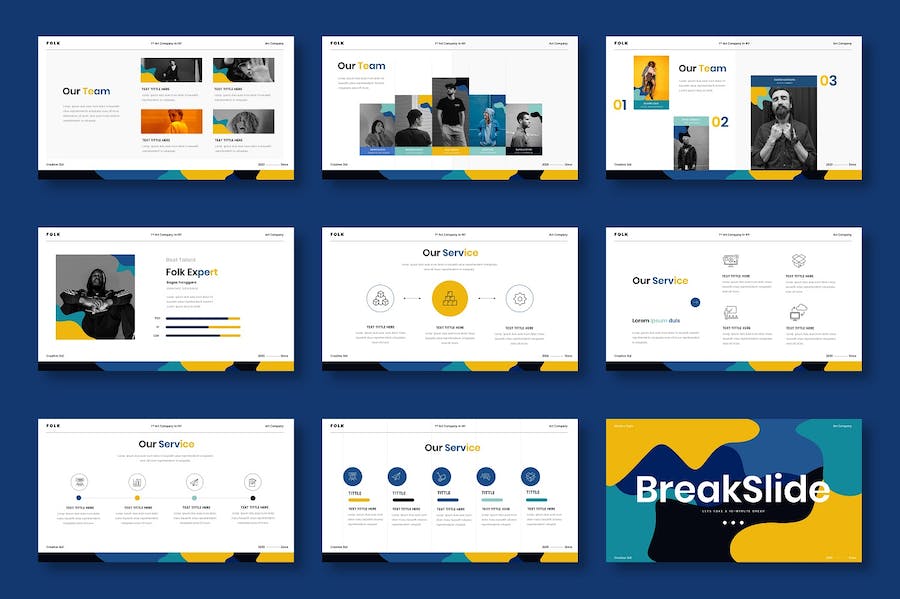 民俗文化创意商务企业展示PPT模板 - 顶尖PPT