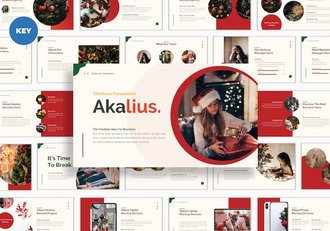 圣诞节主题展示方案Keynote模板 - 顶尖PPT