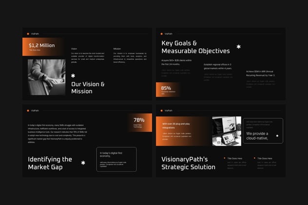 极简主义商业策略规划PPT模板 - 顶尖PPT