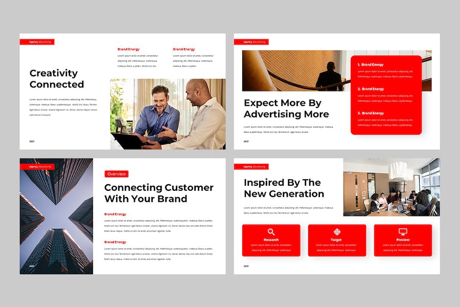 商务清爽现代推介方案PPT模板 - 顶尖PPT