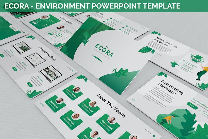 生态系统环境保护宣传PPT模板 - 顶尖PPT