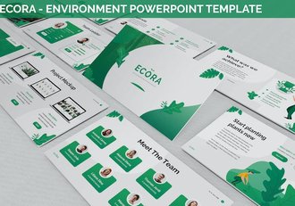 生态系统环境保护宣传PPT模板 - 顶尖PPT