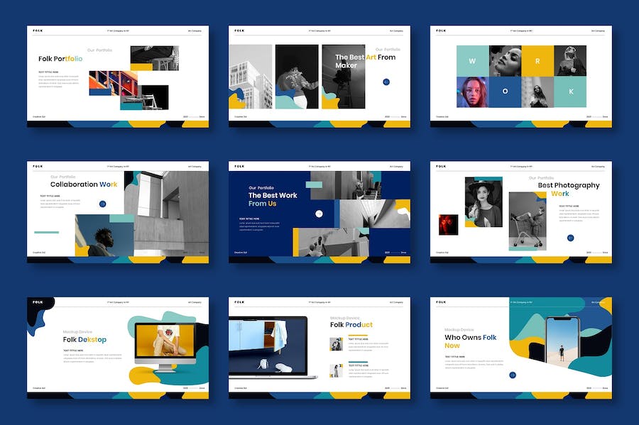 民俗文化创意商务企业展示PPT模板 - 顶尖PPT