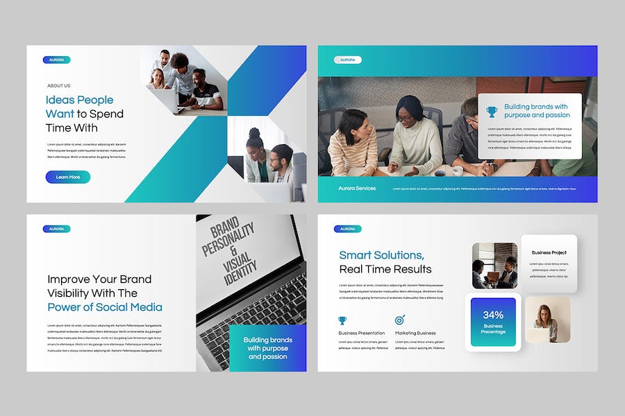 商务企业公司简介宣传Keynote模板 - 顶尖PPT