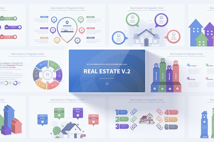 宅基地房屋建造信息图形PPT目标 - 顶尖PPT