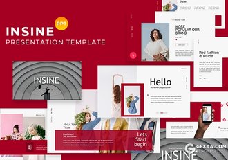 30页简约时尚风格扁平化PPT模板 - 顶尖PPT