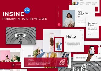 30页简约时尚风格扁平化keynote模板 - 顶尖PPT