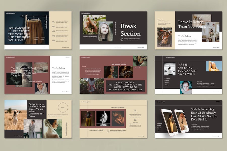 摄影师作品集展示技巧分享keynote模板 - 顶尖PPT