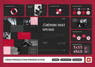 视频制作行业全流程展示专属PPT模板 - 顶尖PPT