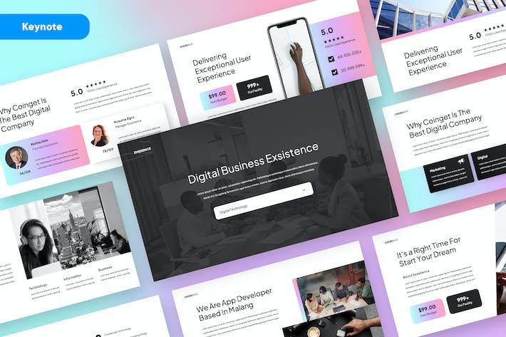 现代商务企业项目方案Keynote模板 - 顶尖PPT