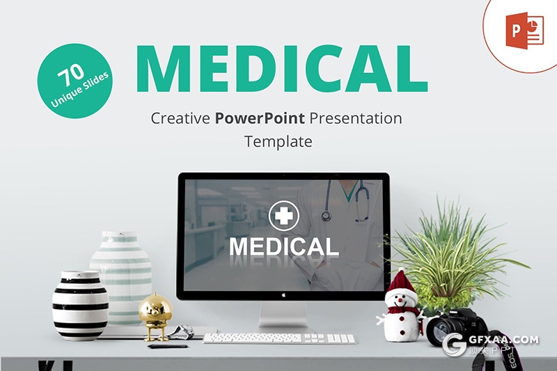 70页医生护士医学医疗保健行业介绍展示PPT模板 10种主题配色80个XML配色文件 - 顶尖PPT