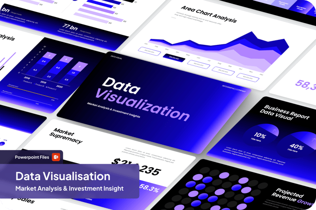 可视化数据展示视觉动画演示PPT模板 - 顶尖PPT