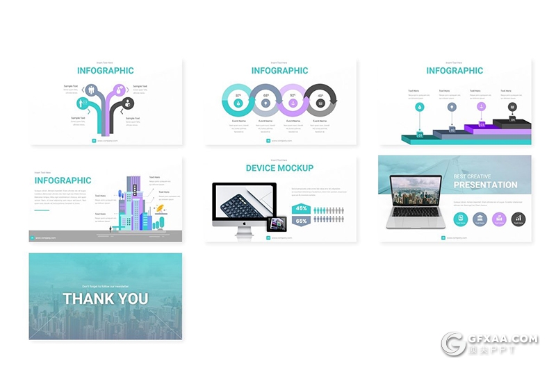 30页国外创意商务工作总结项目分析商业计划通用keynote模板 5种主题配色 - 顶尖PPT