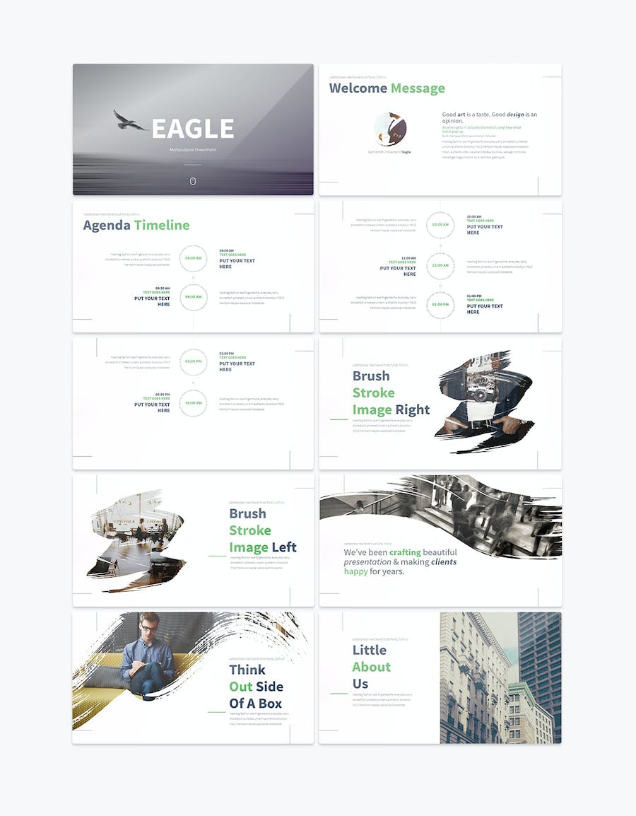 国外商业企业介绍工作计划总结PPT模板 - 顶尖PPT