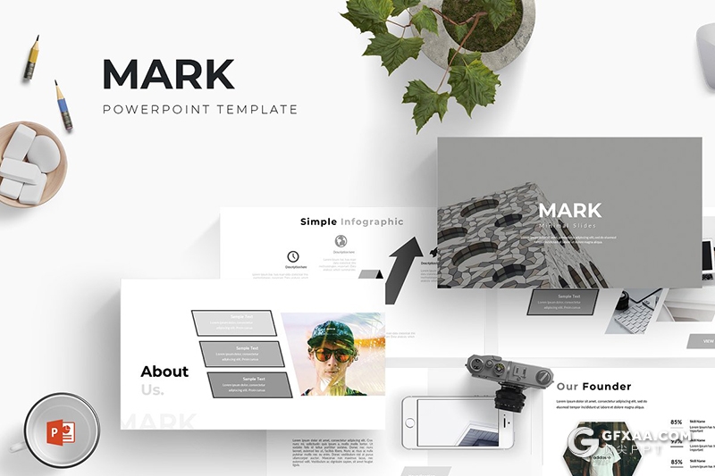 30页黑白国外商务工作汇报企业宣传PPT模板 5种主题配色 - 顶尖PPT