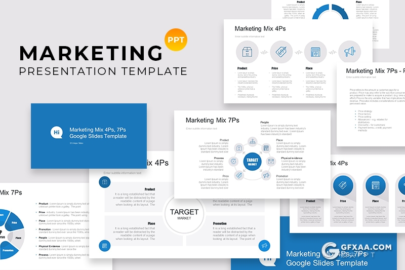 32页创意圆形商务逻辑图形PPT模板 - 顶尖PPT