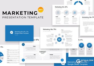 32页创意圆形商务逻辑图形PPT模板 - 顶尖PPT