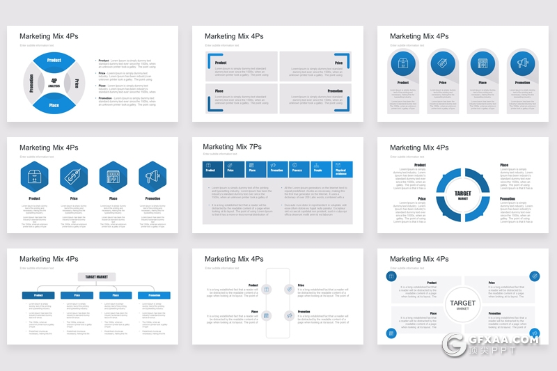 32页创意圆形商务逻辑图形PPT模板 - 顶尖PPT
