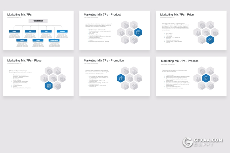 32页创意圆形商务逻辑图形PPT模板 - 顶尖PPT