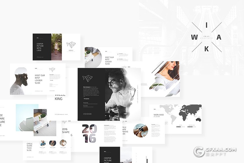 50多页极简文艺唯美国外通用keynote模板 - 顶尖PPT