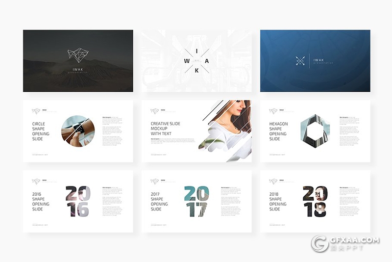 50多页极简文艺唯美国外通用keynote模板 - 顶尖PPT