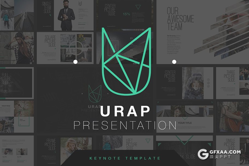 50多页简约文艺风格国外高端keynote模板 - 顶尖PPT