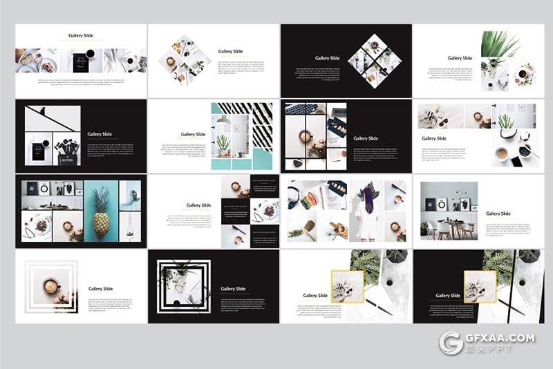 101页欧美极简风格商务工作汇报时尚文艺多用途keynote模板 - 顶尖PPT