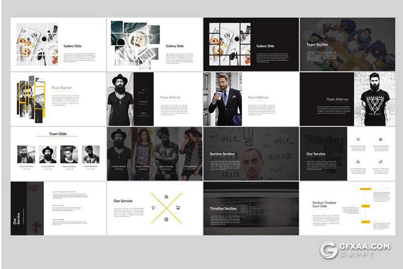 101页欧美极简风格商务工作汇报时尚文艺多用途keynote模板 - 顶尖PPT