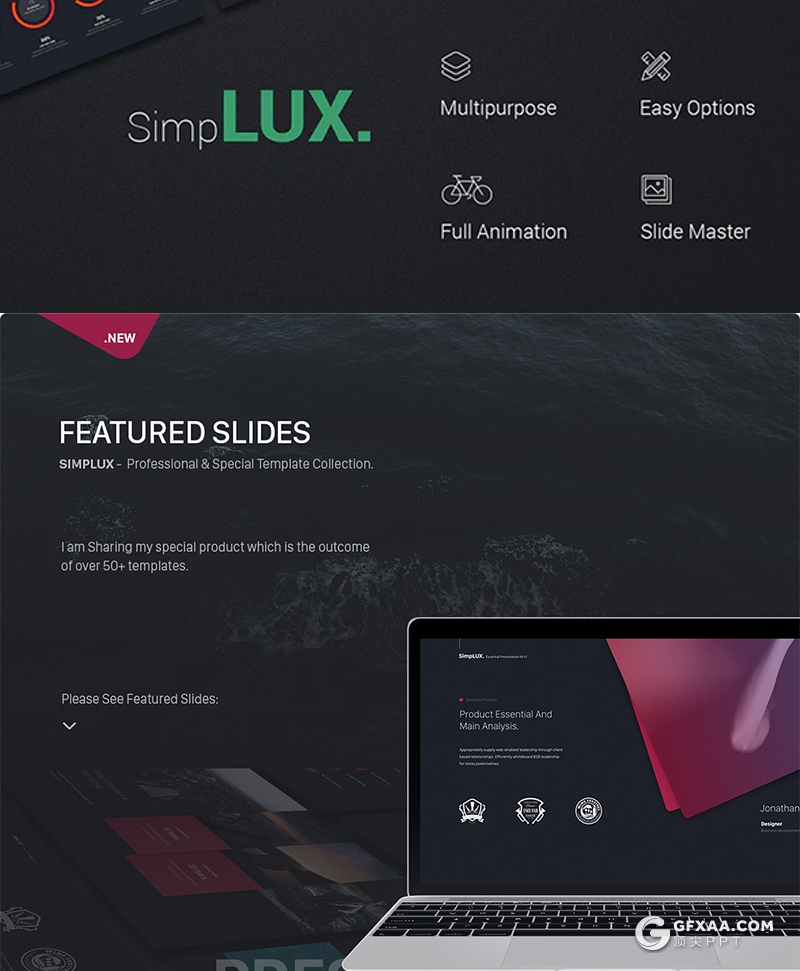 109页国外精美渐变配色数据图表商务高端多用途PPT模板 - 顶尖PPT