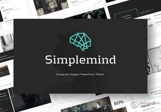 100页国外简约风格团队项目介绍工作汇报总结多用途PPT模板 - 顶尖PPT