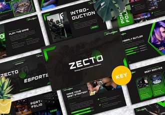 游戏电竞相关演讲汇报展示keynote模板 - 顶尖PPT