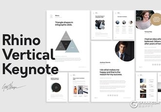60多页A4打印尺寸国外简约文艺商务多用途keynote画册模板 - 顶尖PPT