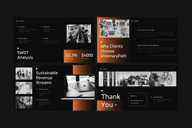 极简主义商业策略规划PPT模板 - 顶尖PPT