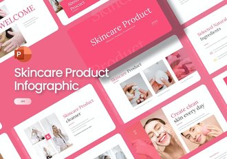 护肤化妆品产品PPT模板 - 顶尖PPT