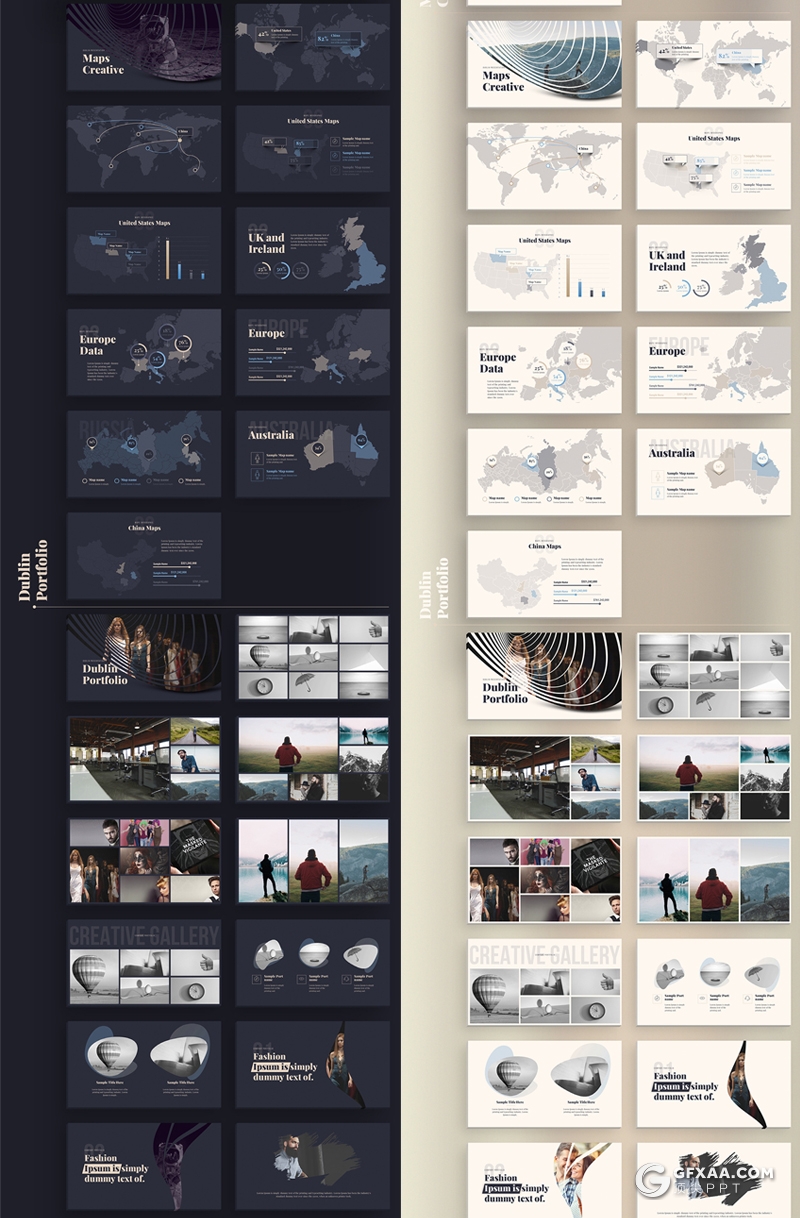 105页黑金两种底色国外高端大气创意商务通用keynote模板 - 顶尖PPT