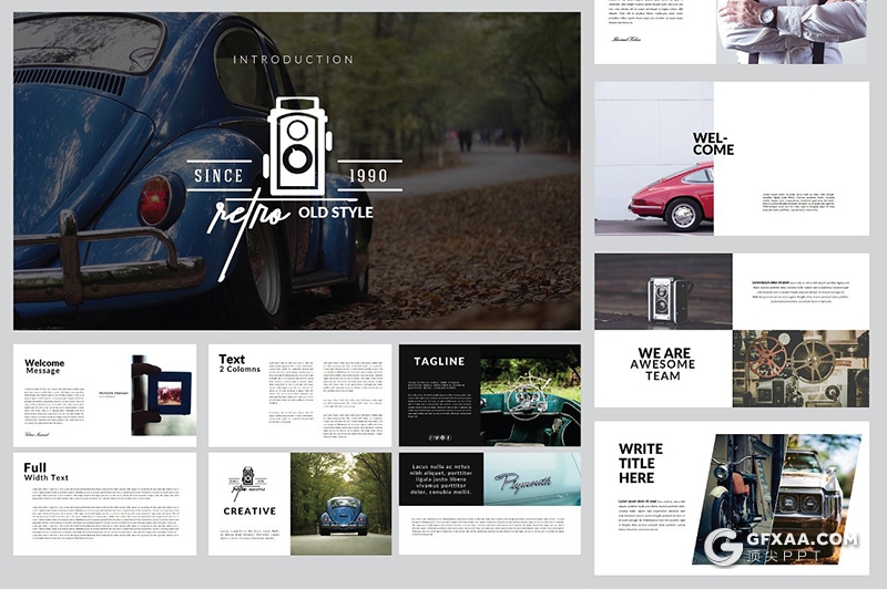 95页简约文艺风格旅游摄影美图展示工作汇报企业介绍通用keynote模板 - 顶尖PPT