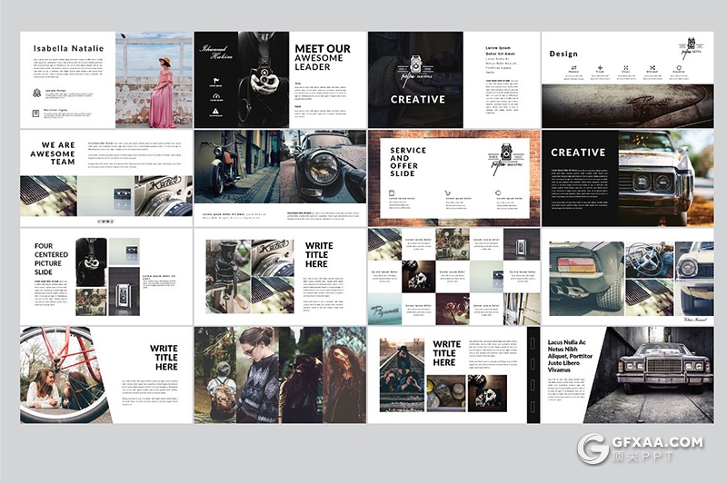 95页简约文艺风格旅游摄影美图展示工作汇报企业介绍通用keynote模板 - 顶尖PPT