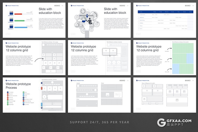 341页国外商务PPT模板合集创意图形世界各国地图icon图标 - 顶尖PPT
