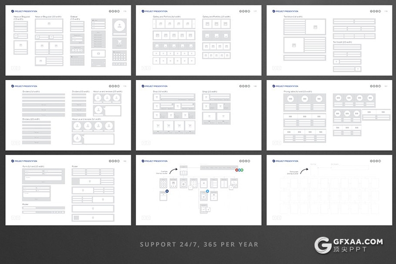 341页国外商务PPT模板合集创意图形世界各国地图icon图标 - 顶尖PPT
