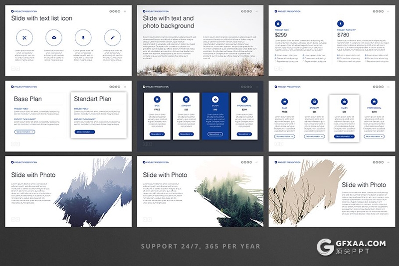 341页国外商务PPT模板合集创意图形世界各国地图icon图标 - 顶尖PPT