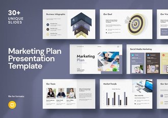 营销计划演示汇报方案PPT模板 - 顶尖PPT