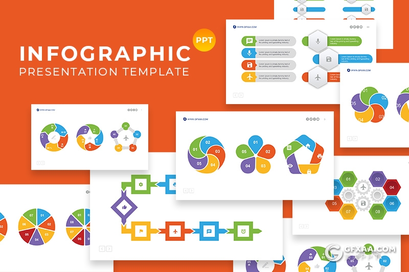 76页可编辑创意圆形金字塔商务逻辑图形PPT模板 - 顶尖PPT