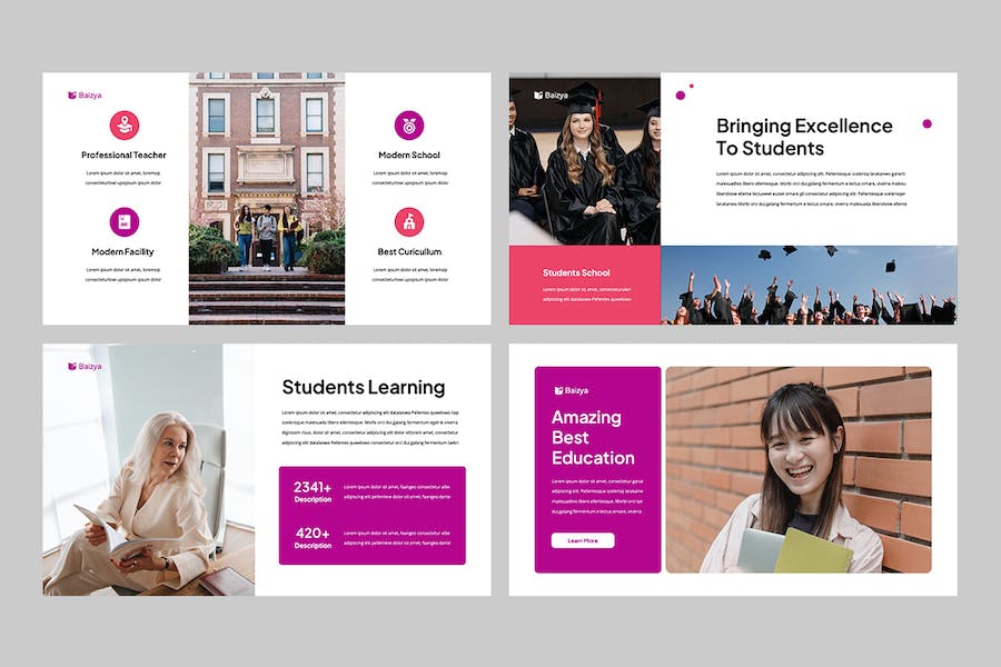 教育课程教学设计大纲讲述知识展示PPT模板 - 顶尖PPT