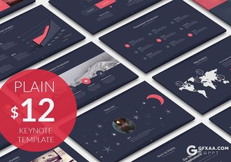 85页扁平化商务工作总结求职简历能力展示keynote模板 - 顶尖PPT