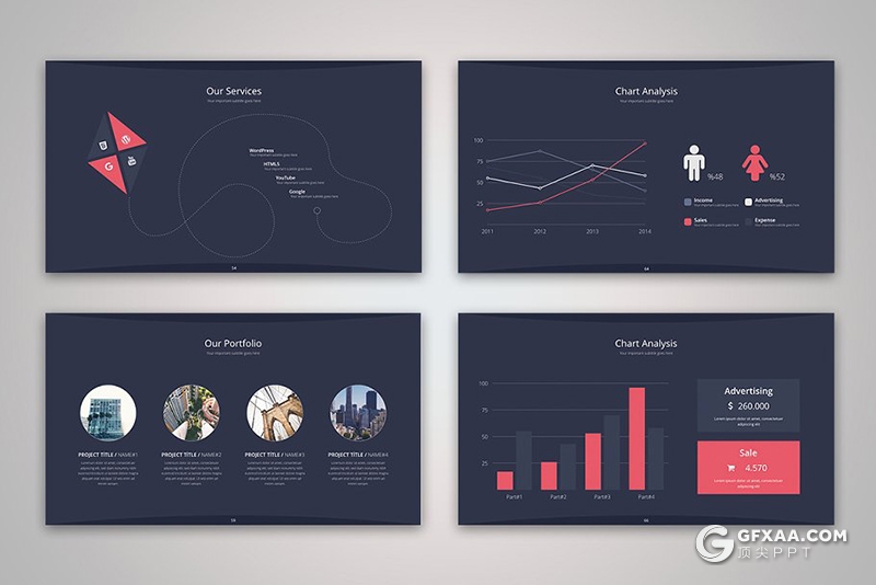 85页扁平化商务工作总结求职简历能力展示keynote模板 - 顶尖PPT