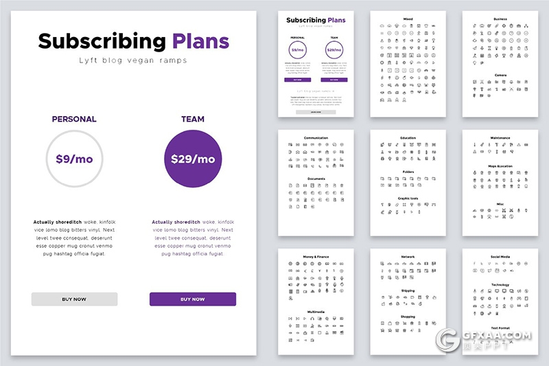 100页A4尺寸创意时尚杂志摄影模特展示企业介绍PPT画册模板 - 顶尖PPT
