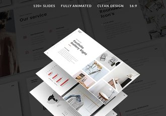 121国外简约时尚ppt模板企业介绍工作汇报总结ppt模板 - 顶尖PPT