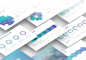 171页高端商务ppt模板国外高端图形设计商务数据分析总结PPT模板 11种主题配色 - 顶尖PPT