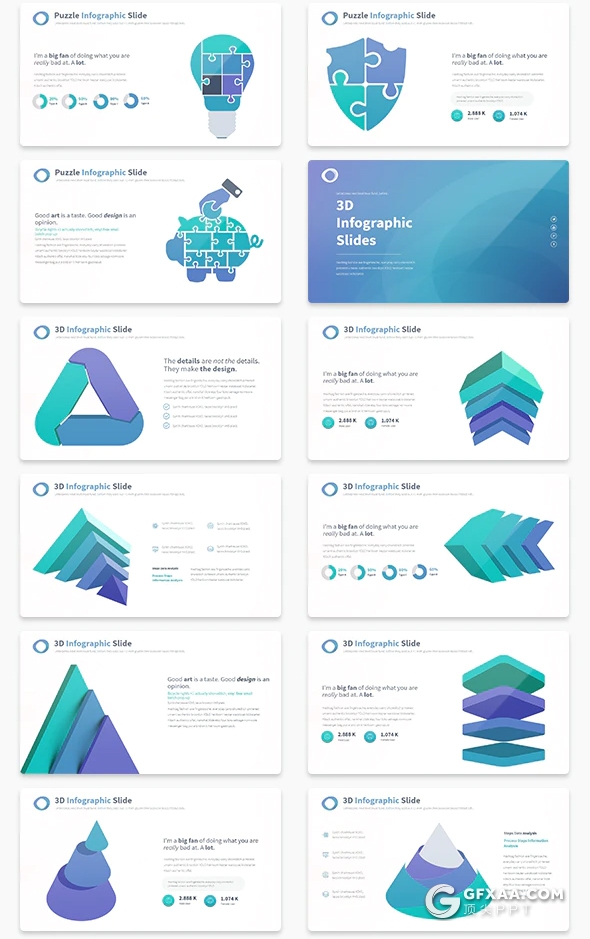 171页高端商务ppt模板国外高端图形设计商务数据分析总结PPT模板 11种主题配色 - 顶尖PPT