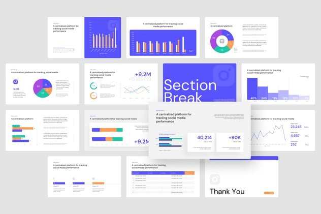 商务汇报调研数据可视化展示PPT模板 - 顶尖PPT